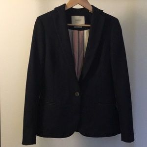 Maison Scotch Amsterdams Blauw wool blend blazer